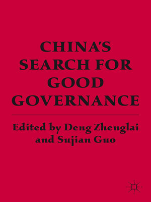 cover image of China's Search for Good Governance